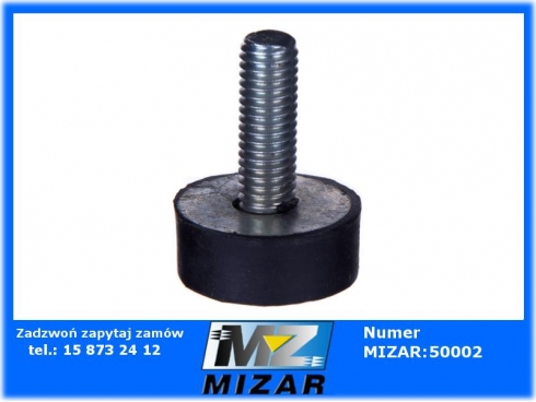 Odbój gumowy M8 25x10mm śruba-40748