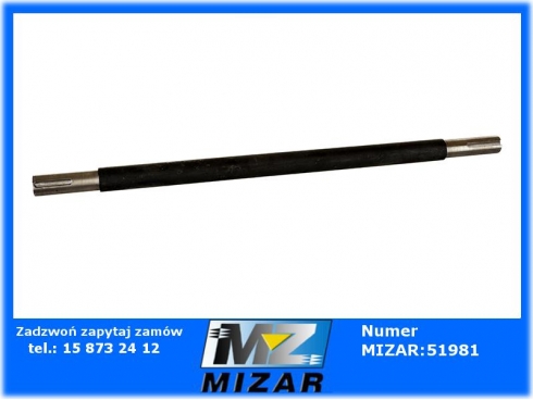 Wałek tylny dł. 73cm końcówki fi 30mm rozrzutnik 2213020040-41078