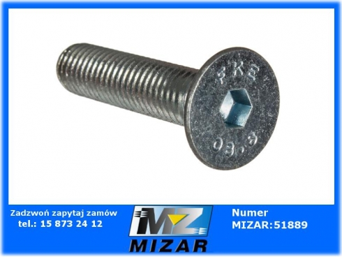 Śruba z łbem stożkowym płaskim na imbus M10x45 kl 8.8-41013