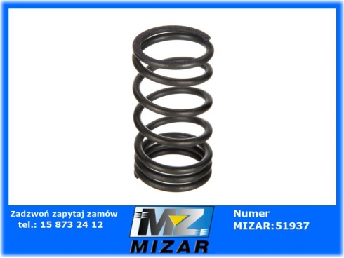 Sprężyna zaworu wydechowego Claas Landini JCB Massey Ferguson 02100019 0780272 3118133R1 31744121 31745121 733823M1 73