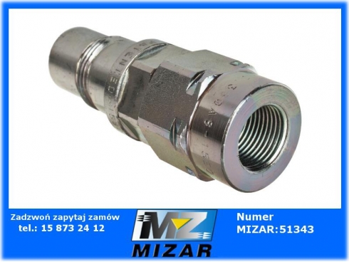 Wtyczka gwint 3/8" BSP DN 10 2P Faster KIT2FNP38GASM-41219