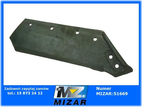 Lemiesz z wymiennym dłutem lewy 16" Kverneland 063018 KK063018 063008-41556