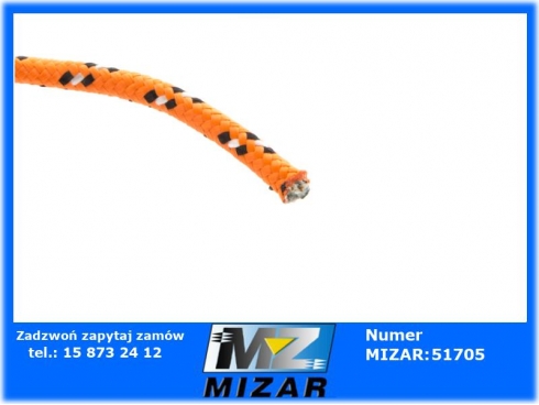 Linka lina polipropylenowa z rdzeniem 8mm 1 metr 16 wrzecion-41759