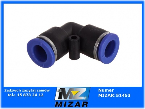 Szybkozłącze kolano fi 8mm Tekalanu plastikowe 6050080021 6050/08-001/1 6996050080011-42072