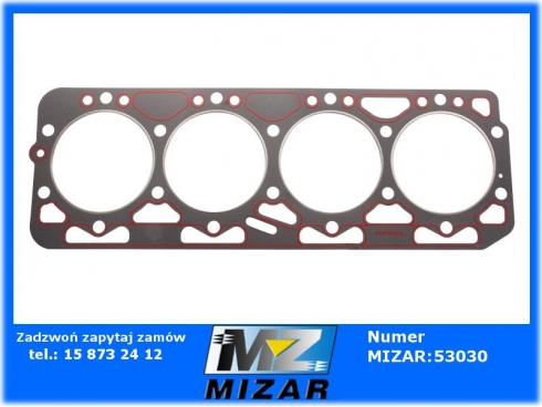 Uszczelka głowicy silikon 4-cyl. 1,5mm 1 otwór C-385 Oryginał Ursus 80005906U -42196