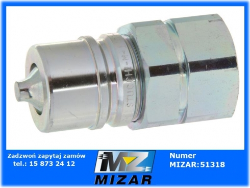 Szybkozłącze hydrauliczne wtyka EURO 1" Push-Pull ISO 7241 / A-42884