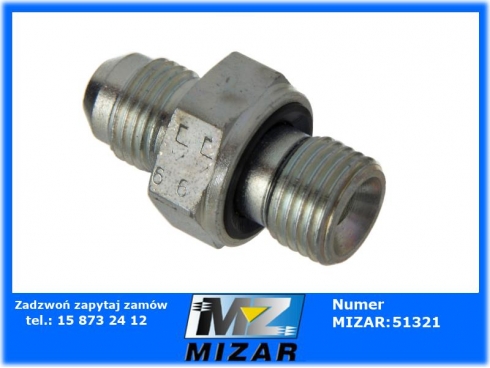 Złącze proste GA 9/16 M-JIC x 1/4 M-BSP-WD-42886