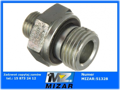 Złącze proste GA 9/16 M-ORFS x 1/2 M-BSP-WD-42889