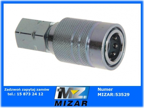 Gniazdo gwint wewnętrzny KM 3/8 G 3/8" DN10 BG2-43110