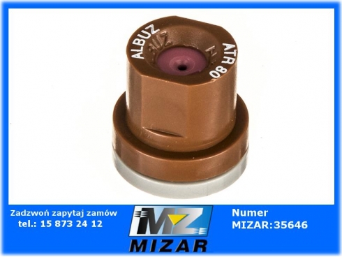 Dysza rozpylacza opryskiwacza ALBUZ ATR 80° brązowa ceramiczna ATR80BROWN-43290