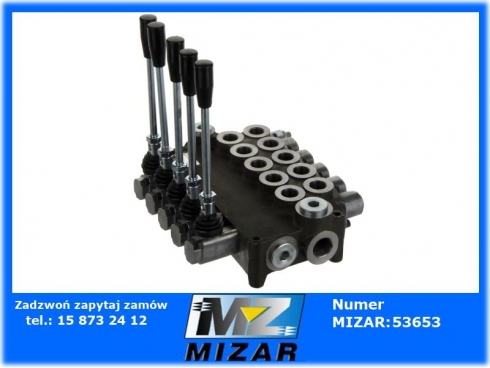 Rozdzielacz hydrauliczny 5-sekcyjny 80l-43283