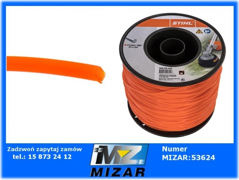 Żyłka tnąca okrągła 2,4mm rolka 253m Stihl-43278