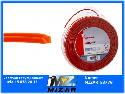 Żyłka tnąca 60m fi 3mm do kosy spalinowej 13286212-43507