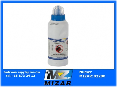 TOXAN PŁYNNY 200ml Trutka w płynie na myszy i szczury-43682