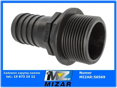 Przyłącze węża proste 32mm gwint zewnętrzny 1 1/4"-45384