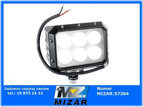 Lampa robocza halogen Led prostokąt 75W 10V 60V 6500Lm kąt widzenia 60° Thomas-45699