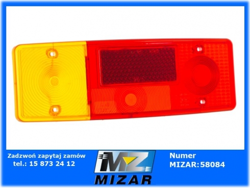 Klosz lampy lewy C-360 przyczepa WAŚ-45709