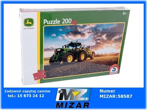 Puzzle Traktor John Deere z opryskiwaczem 200 elem. Schmidt -45836