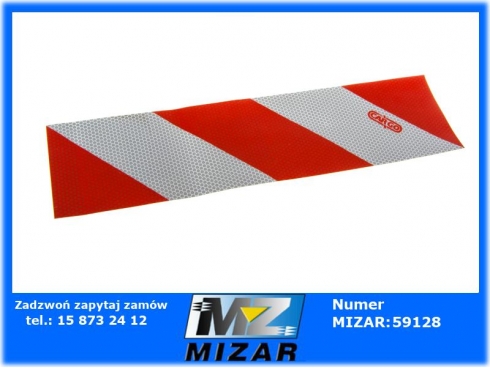 Naklejka odblaskowa wyróżniająca odblask przyczepy 100x400mm lewa-46084