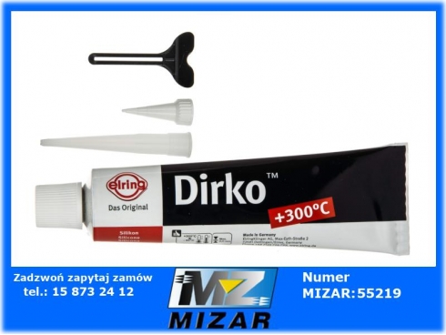 Silikon DIRKO 70ml czarna masa uszczelniająca-46189