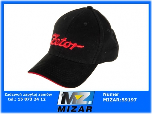 Czapka z daszkiem czarna Zetor logo 3D-46125