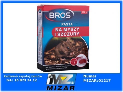 BROS Pasta 230g trutka na myszy i szczury-46150