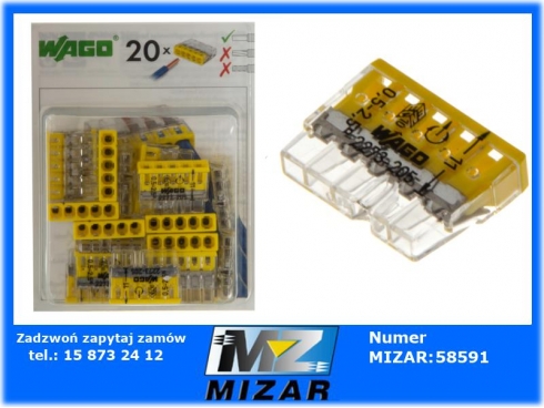 Szybkozłączka WAGO 2273-205 5 PIN 20szt.-46255