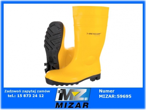 Kalosze męskie buty gumowe Protomasto żółte rozmiar 41 Dunlop-46577