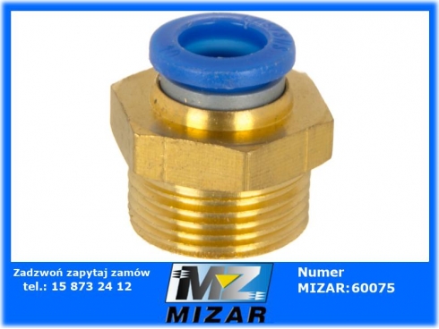 Szybkozłącze Tekalanu 10mm M22x1,5 proste plas-met-47335