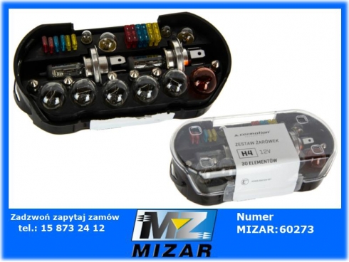 Zestaw żarówek 2x H4 12V 60W 55W 28 elem.-47859