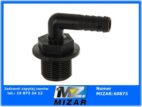 Przyłącze węża 90° gwint zew 13mm 3/4" Arag-48198