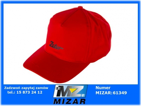 czapka z daszkiem czerwona Zetor-48595