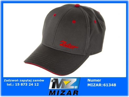 Czapka z daszkiem Zetor szaro-czerwona-48594