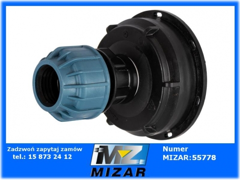 Przelotka adapter S100x8 na rurę PE 32mm IBC Mauzer-48694