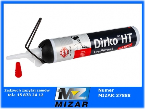 Silikon DIRKO 200ml czarny masa uszczelniająca Dirko S HT ProfiPress, Temp. -60 +315'C Elring-48949