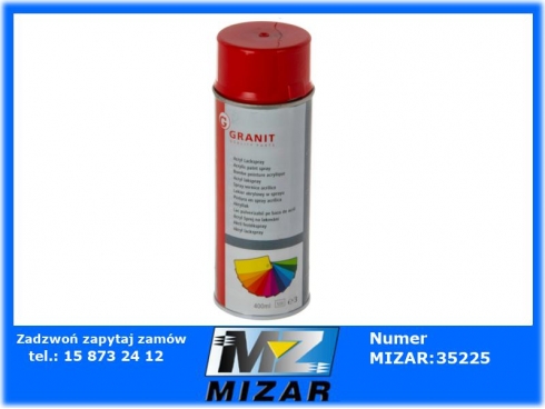 Lakier spray RAL 3020 czerwień ostrzegawcza 400ml Granit-48919