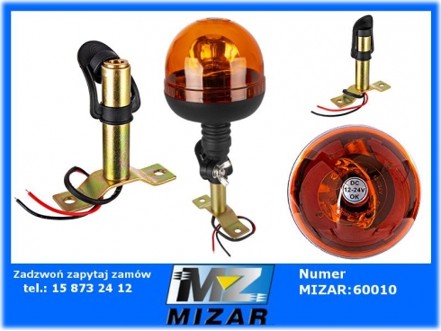 Lampa ostrzegawcza kogut z uchwytem T przewód-49373