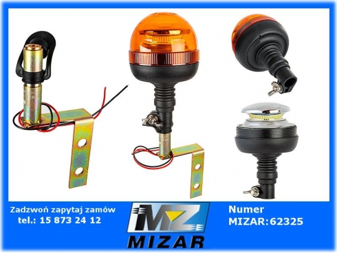 Lampa ostrzegawcza kogut LED FLEX uchwyt zagięty-49589