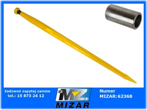 Ząb ładowacza ciężki prosty 880mm Tur + Tuleja War-49694