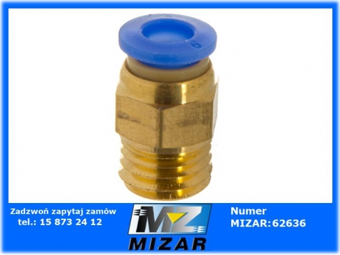 Szybkozłącze Tekalanu fi 6mm M12x1,5 proste metal-plastik-49792