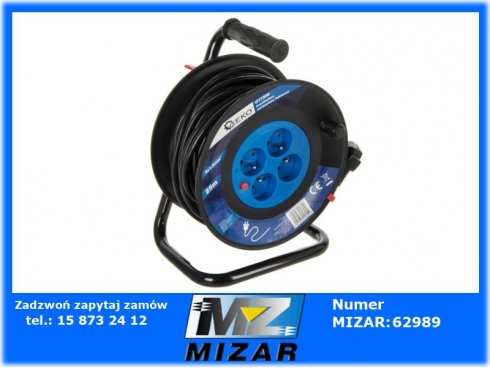 Przedłużacz elektryczny bębnowy 3x1mm2 25m-50402