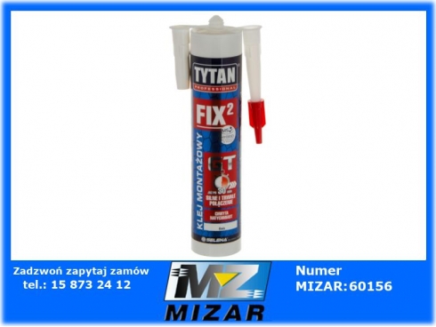 TYTAN Fix2 GT Klej montażowy PROFESSIONAL 290ml-50441