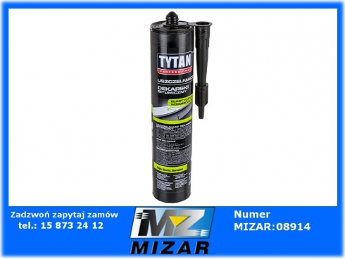 Uszczelniacz dekarski bitumiczny czarny 310ml TYTAN-50444