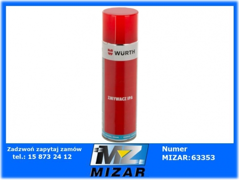 Zmywacz IPA do tworzyw sztucznych 500ml Wurth-50670