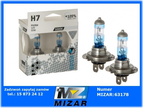 Żarówka H7 12V 55W PX26d U E4 120% 2szt.-50623