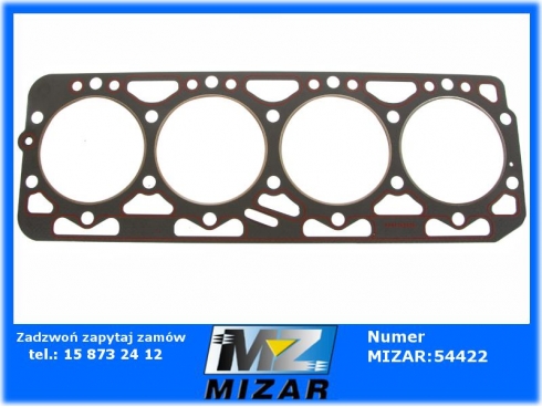 Uszczelka głowicy silikon 4-cyl. 1,5mm C-385 Oryginał Ursus wszystkie otwory 83005921-50743