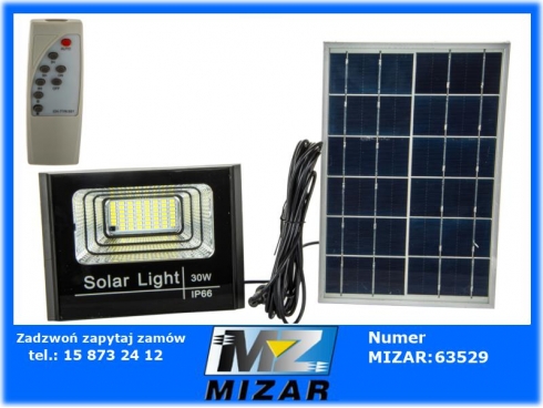 Lampa solarna uliczna z pilotem 56 Led 30W-50919