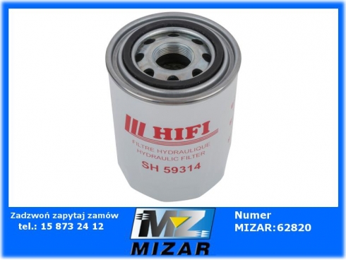 Filtr hydrauliczny HIFI SH59314 odpowiednik P551323 Ford-51022