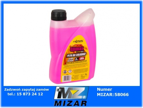 Płyn do chłodnic Glimax -35'C różowy 1l Axenol-51002