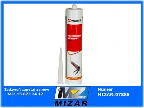 Akryl szpachlowy uszczelaniający biały 310ml Wurth-51205